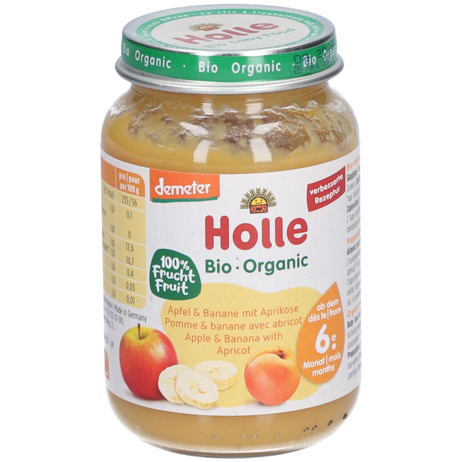 Holle Bio-Apfel und Banane mit Aprikose