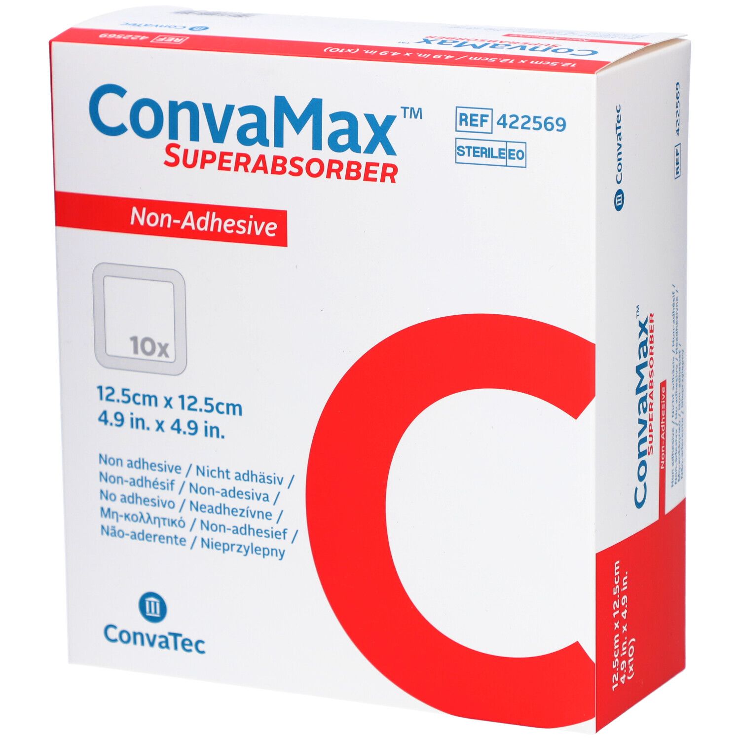 Convamax Superabsorb 12.5x12.5cm ni adh