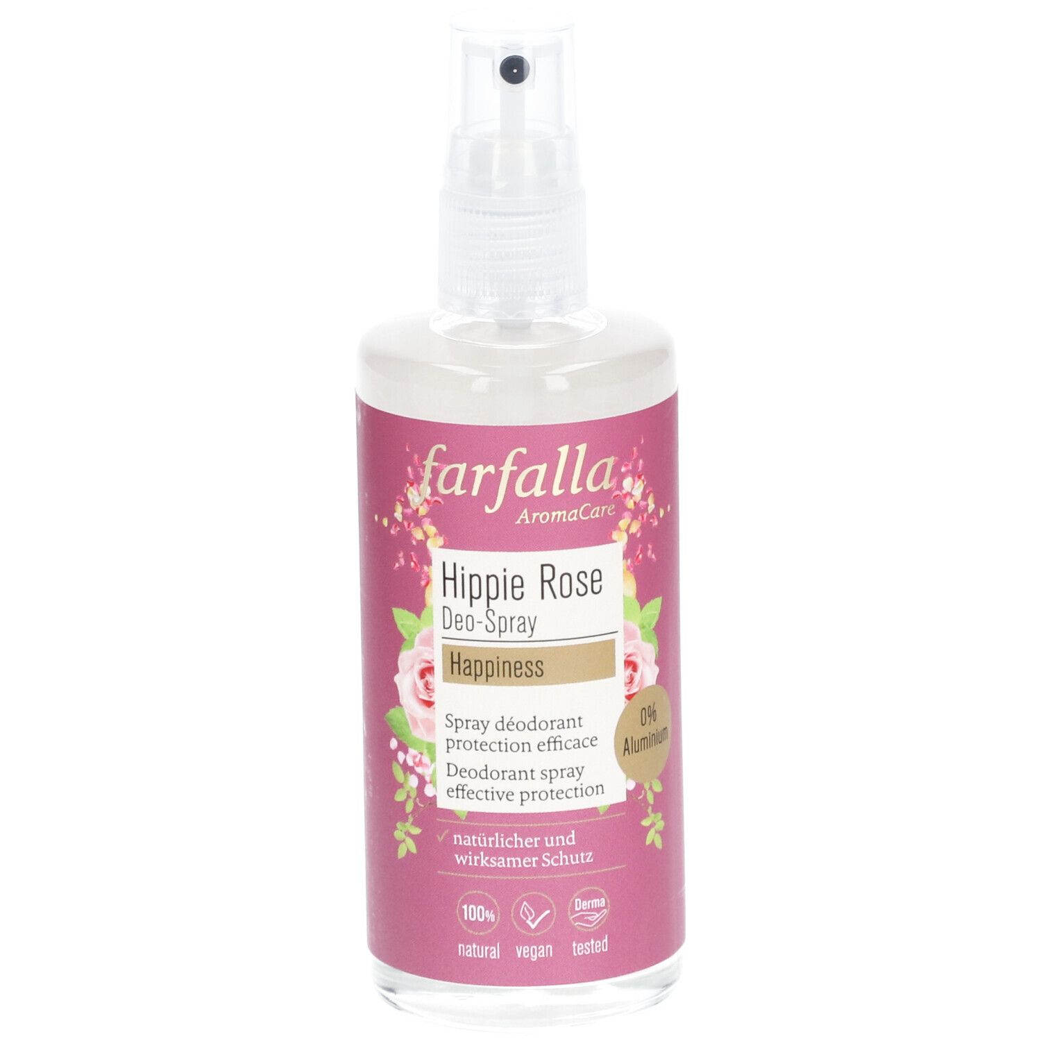 Farfalla Hippie rose Happiness Spray déodorant protection efficace