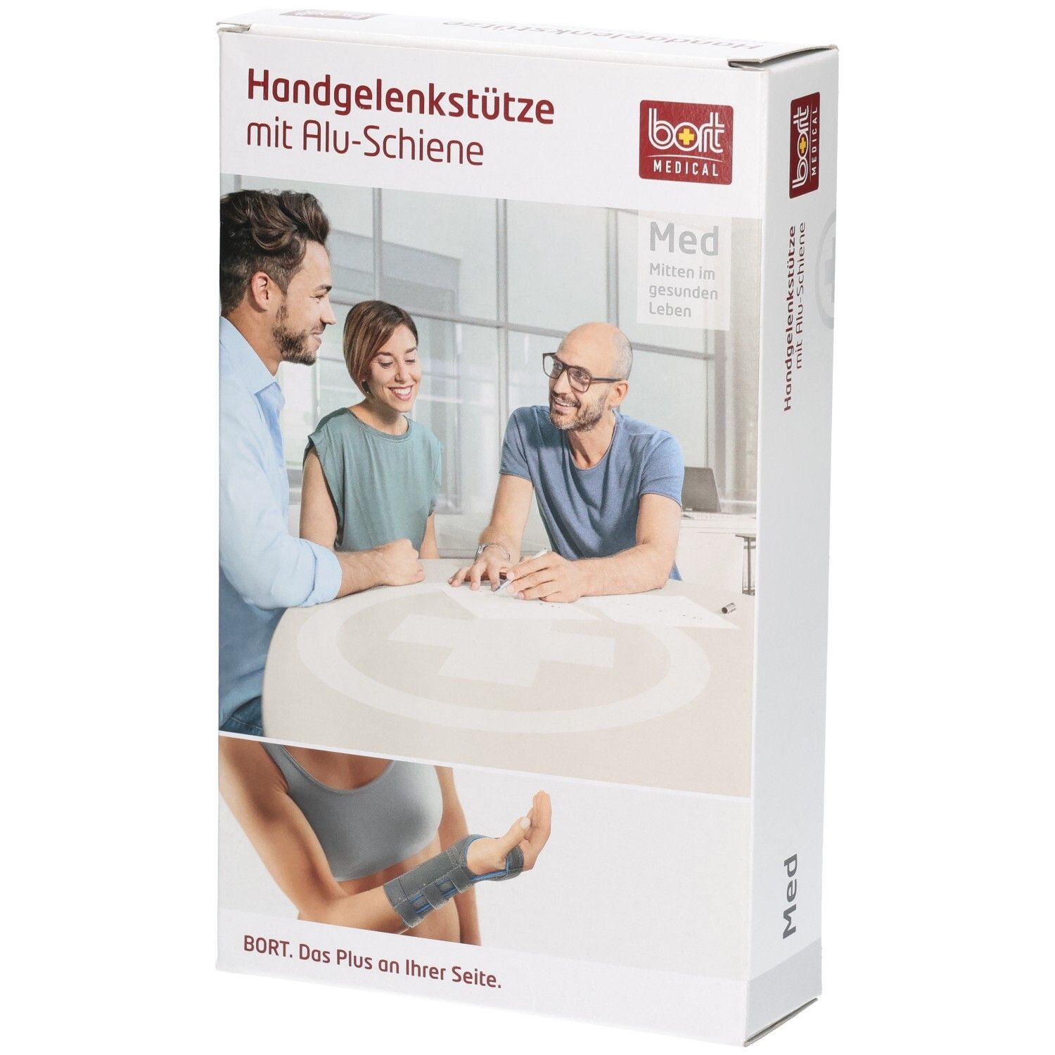 Bort Handgelenkstütze mit Alu Schiene Rechts Gr. M / Grau