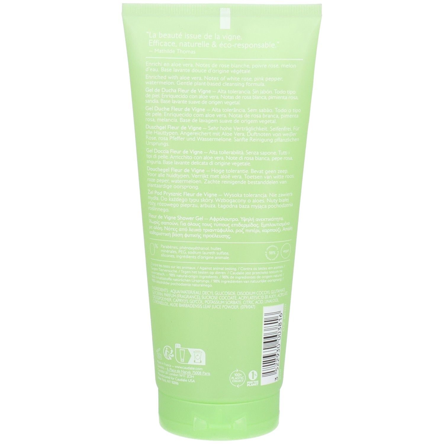 Caudalie Fleur de Vigne Shower Gel – sanfte, pflanzenbasierte Reinigung