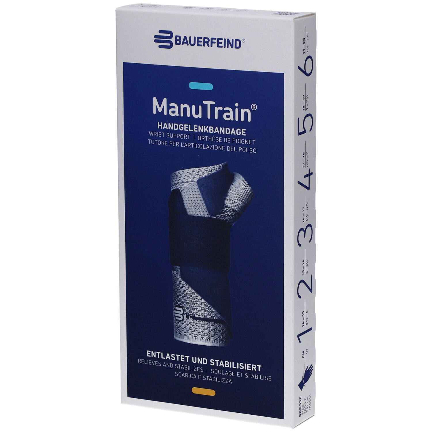 Manutrain Handgelenkorthese Größe 2 links Titan