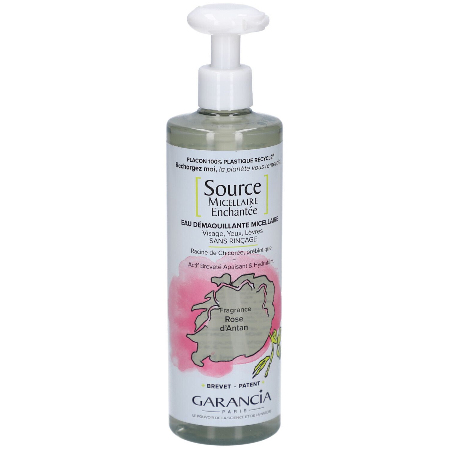 Garancia Eau Micellaire Enchantée Flasche mit Pumpspender, 400ml.