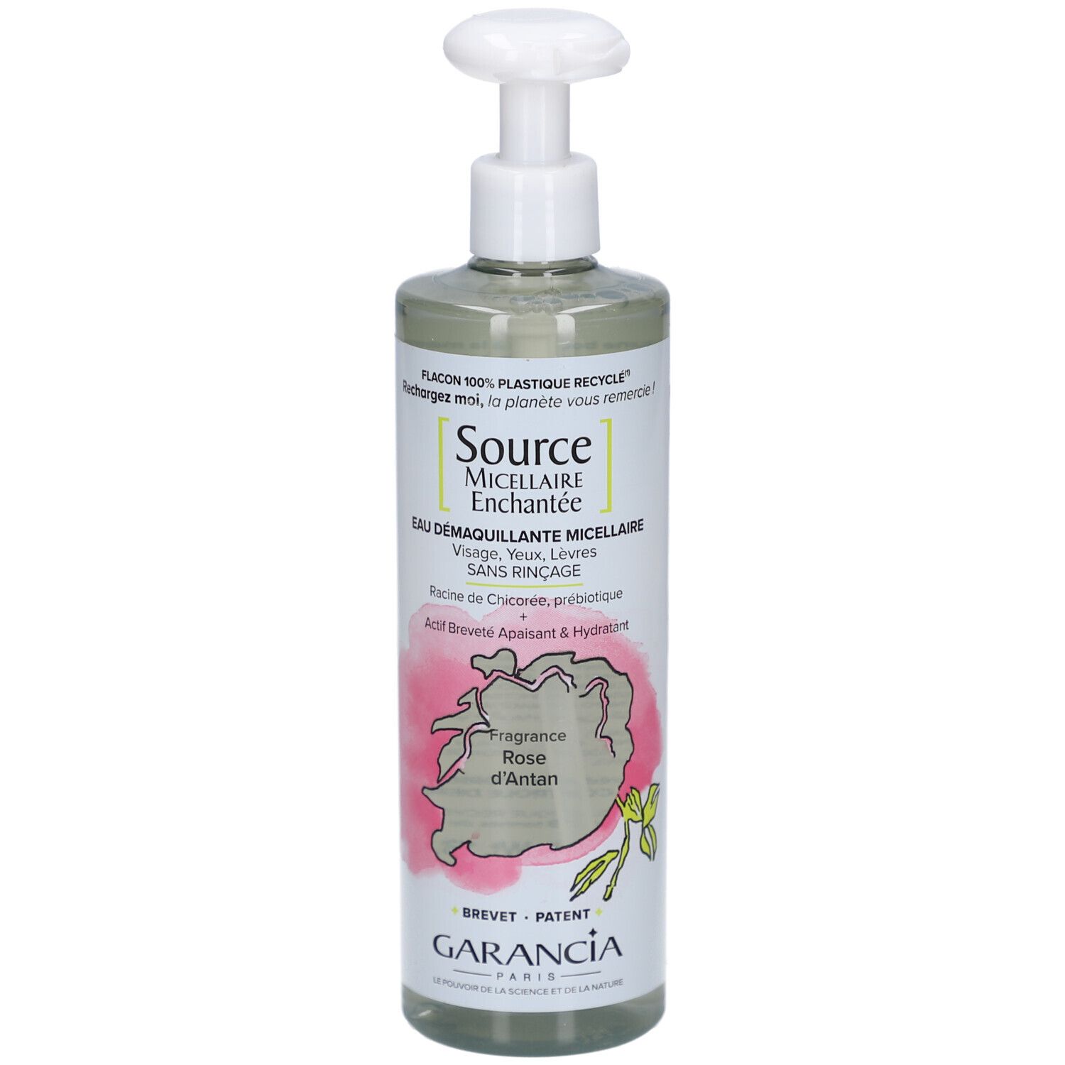 Garancia Eau Micellaire Enchantée Flasche mit Pumpspender, 400ml.