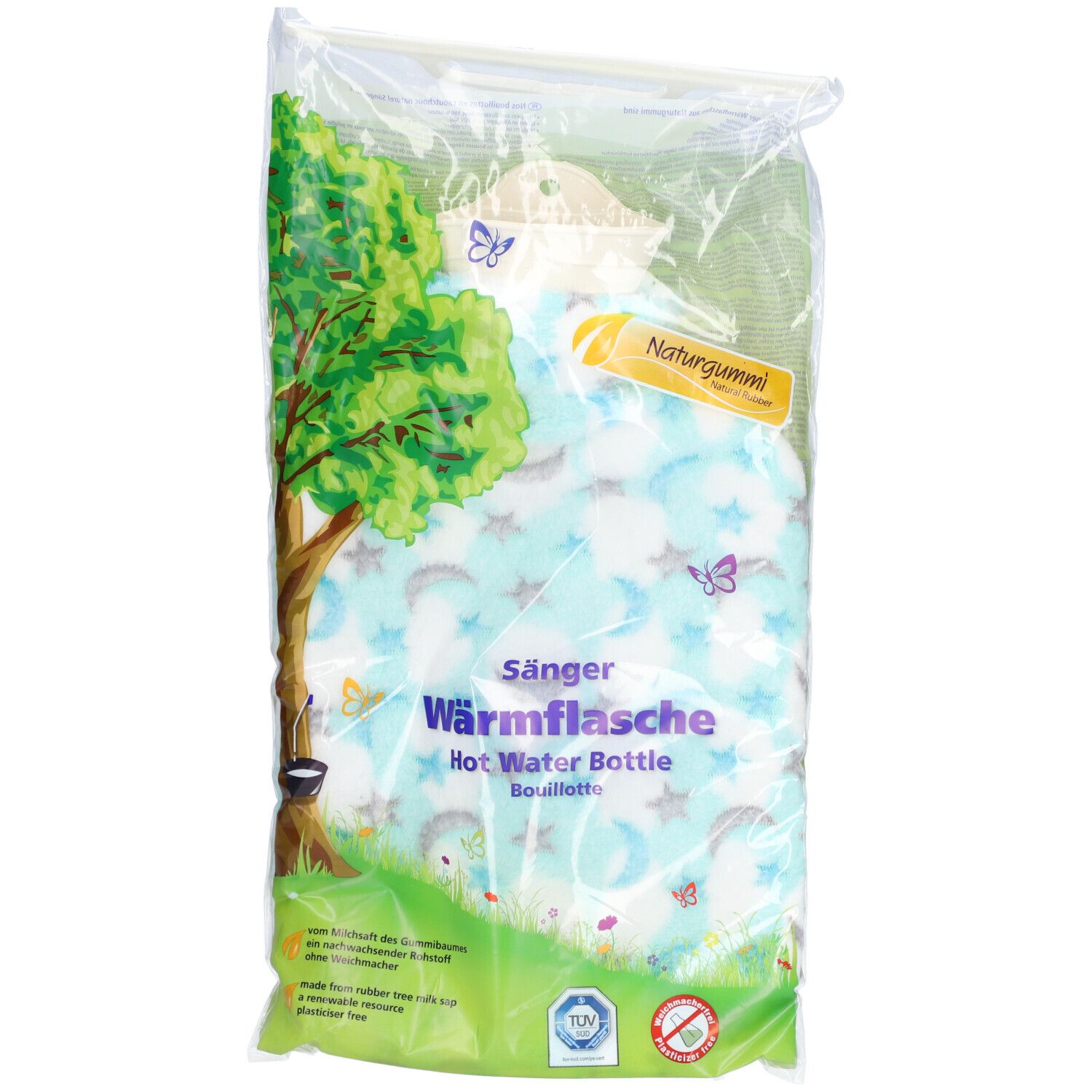Sänger Bouillotte peluche 2L lune & étoiles