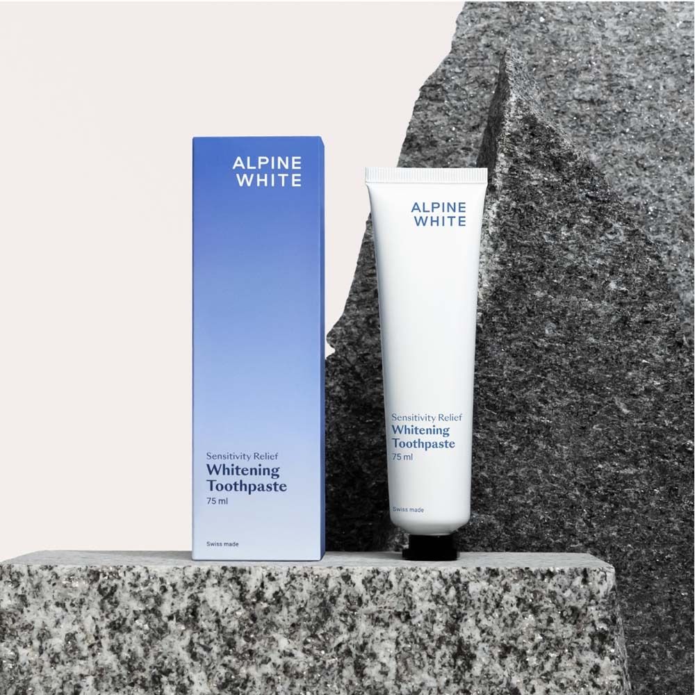 ALPINE WHITE Whitening Toothpaste Sensitivity Relief | Aufhellende Zahnpasta