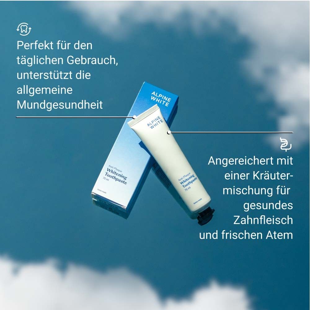 ALPINE WHITE Whitening Toothpaste Anti Plaque Zahnpasta
