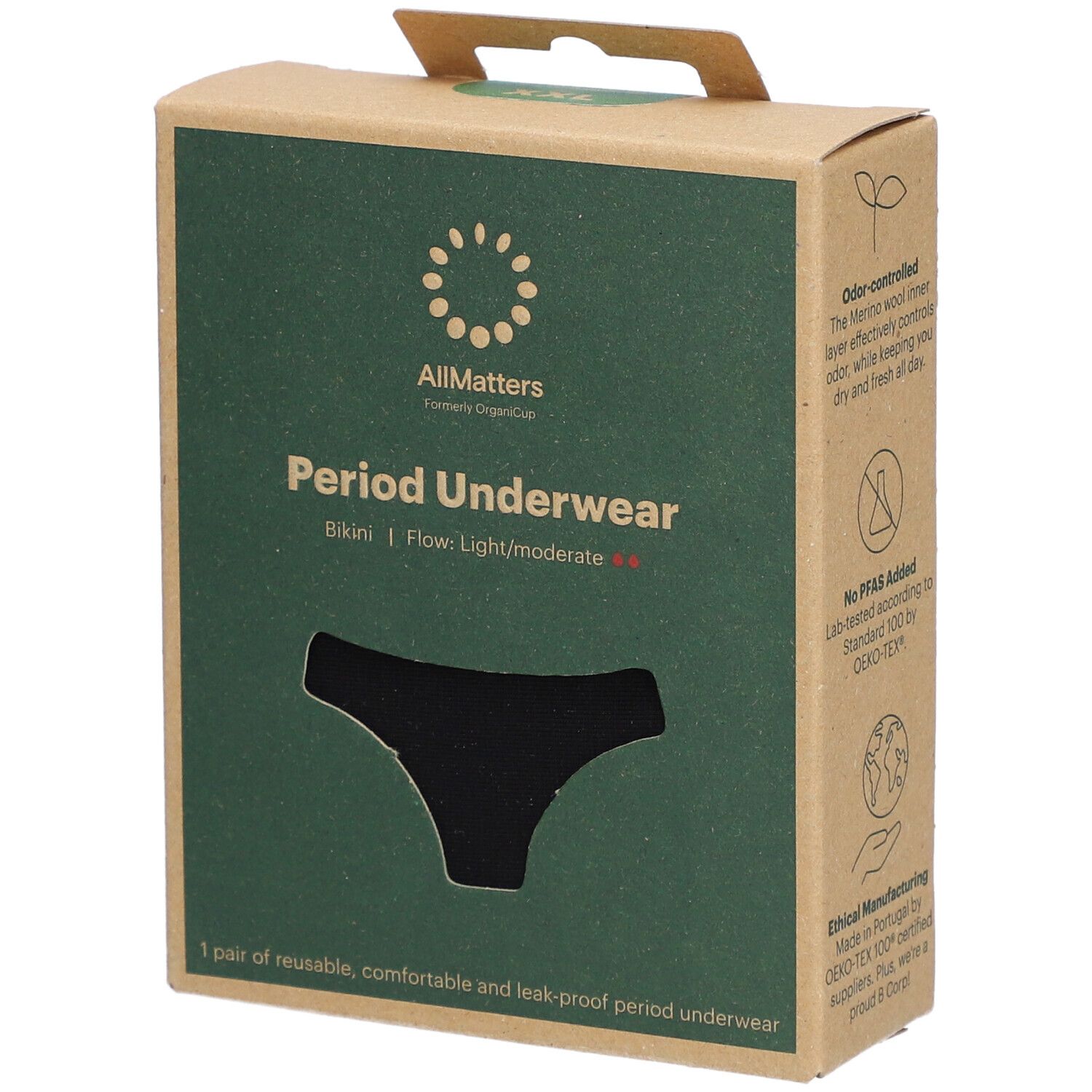 Allmatters Slip sous-vêtements périodique XXL