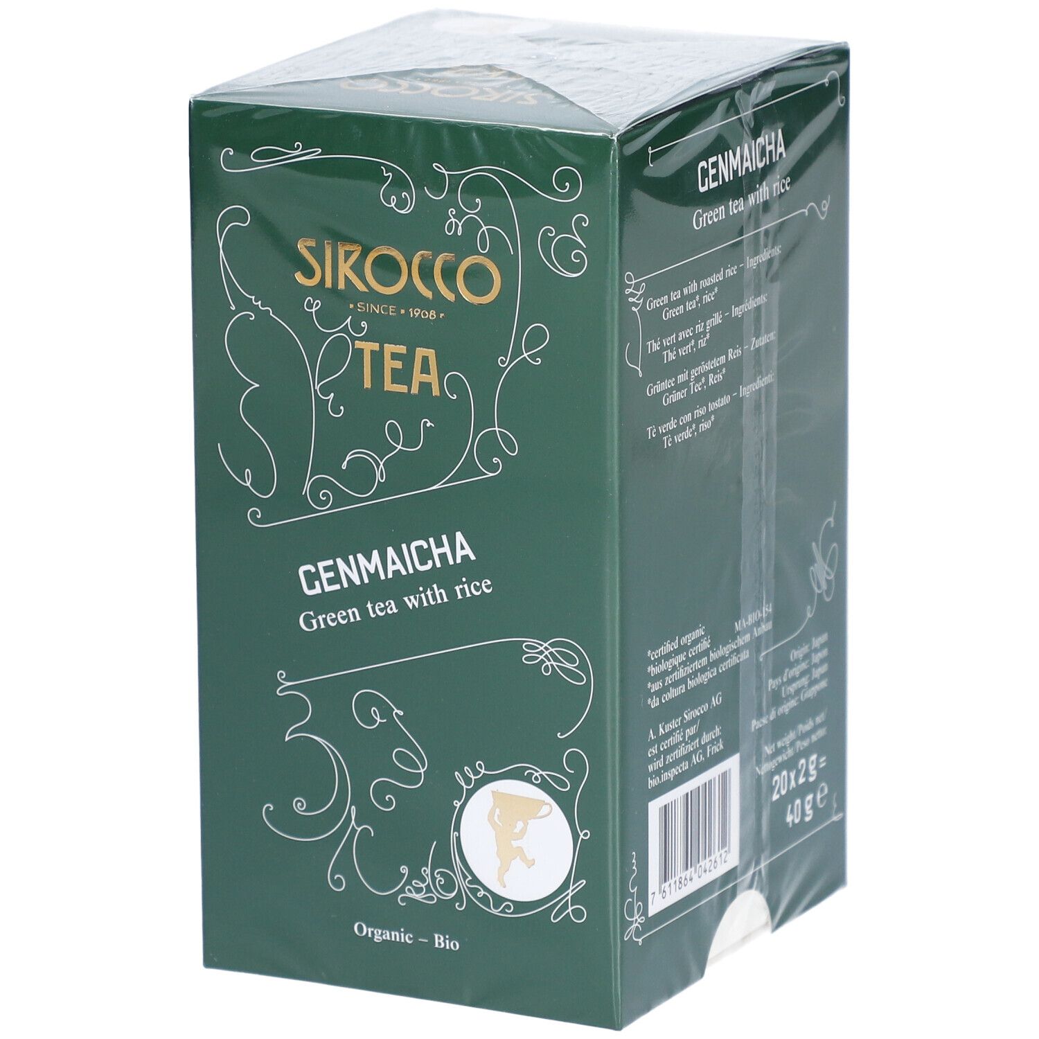 Sirocco Bio Tee Genmaicha Grüntee mit geröstetem Reis