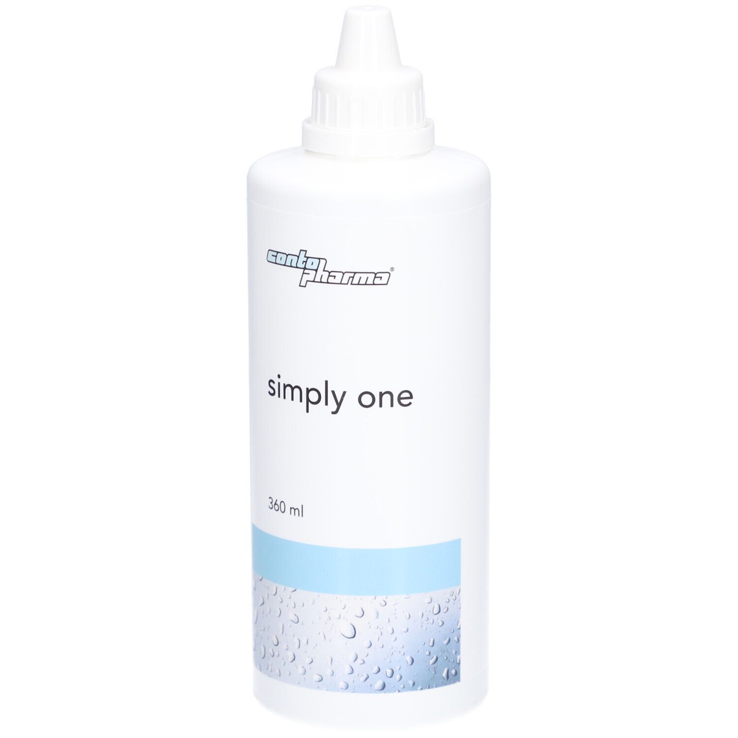 Flacon blanc avec nom et logo du produit. Contenance de 360 ml.
