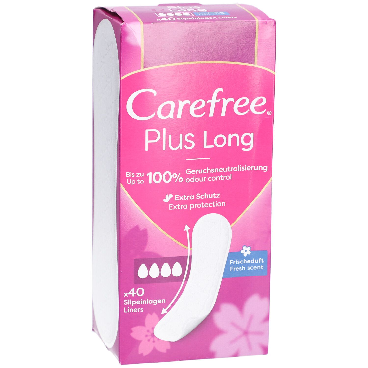 Carefree - Slipeinlagen "Plus Long" Frischeduft