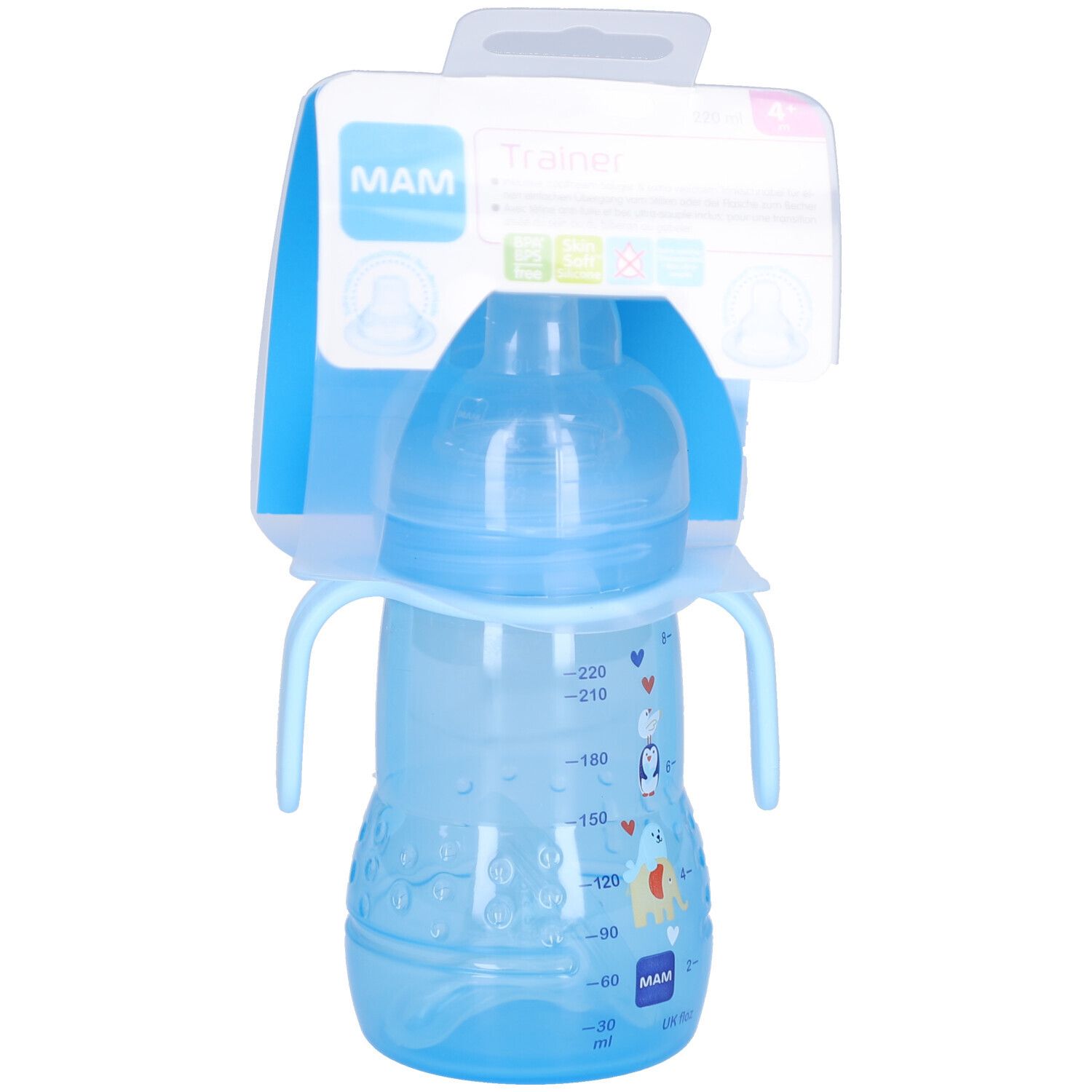 Mam Lernbecher Trainer 220 ml 4+ Monate - Blau