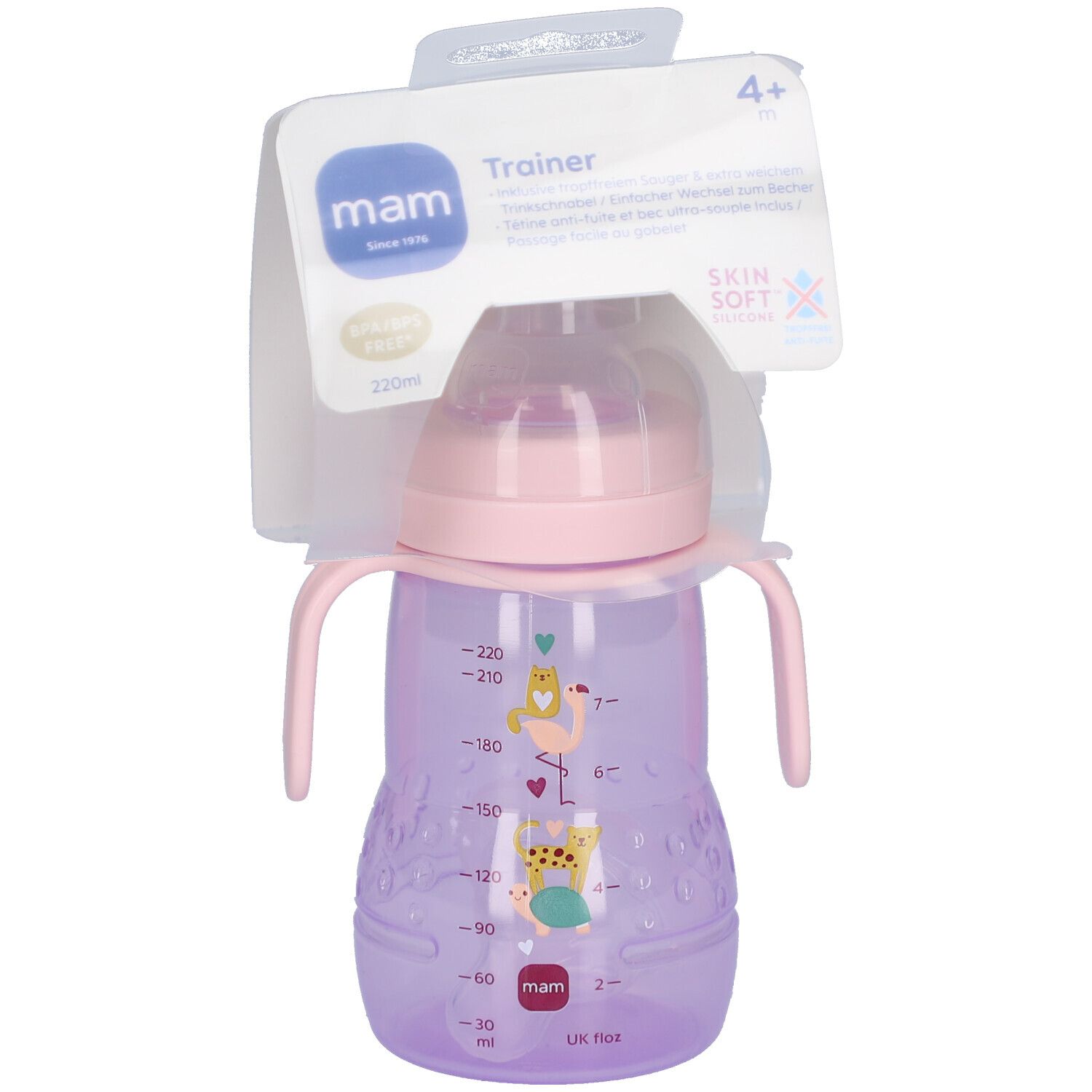 Mam Lernbecher Trainer 220 ml 4+ Monate - Rosa
