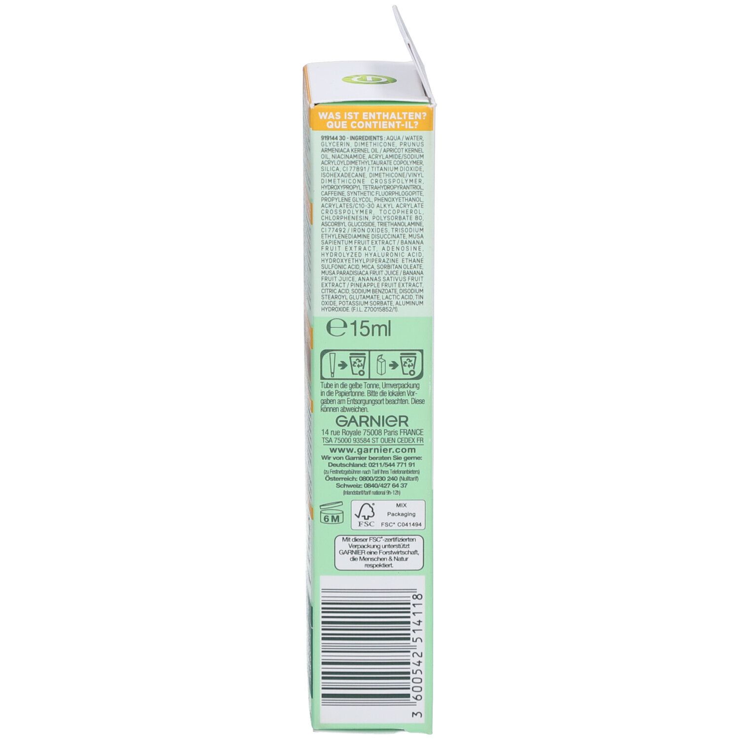Garnier Anti-Müdigkeit Augencreme mit Vitamin C
