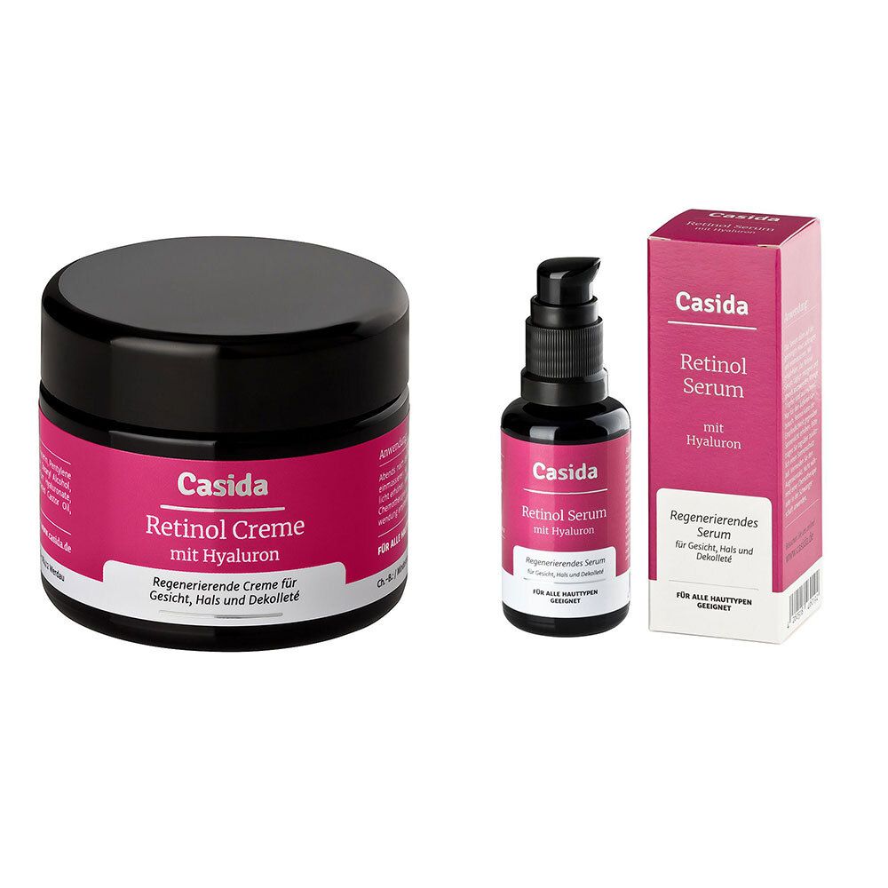 Casida® Retinol Sérum + Retinol Crème avec Hyaluron