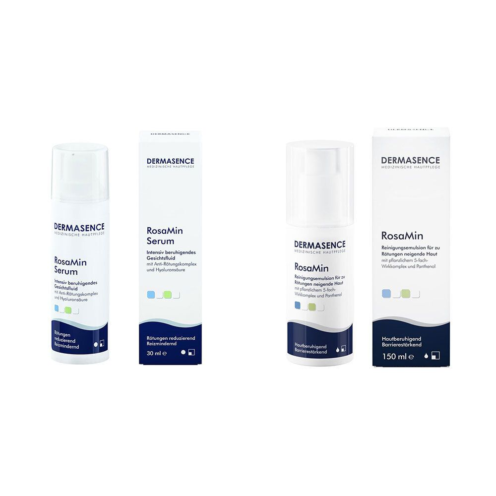 Dermasence RosaMin Émulsion nettoyante + Sérum