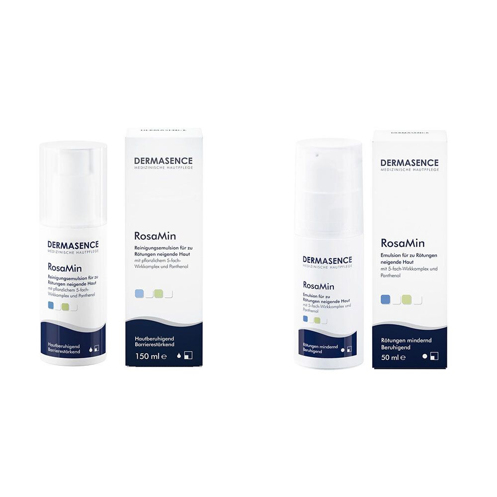 Dermasence RosaMin Émulsion nettoyante + Émulsion