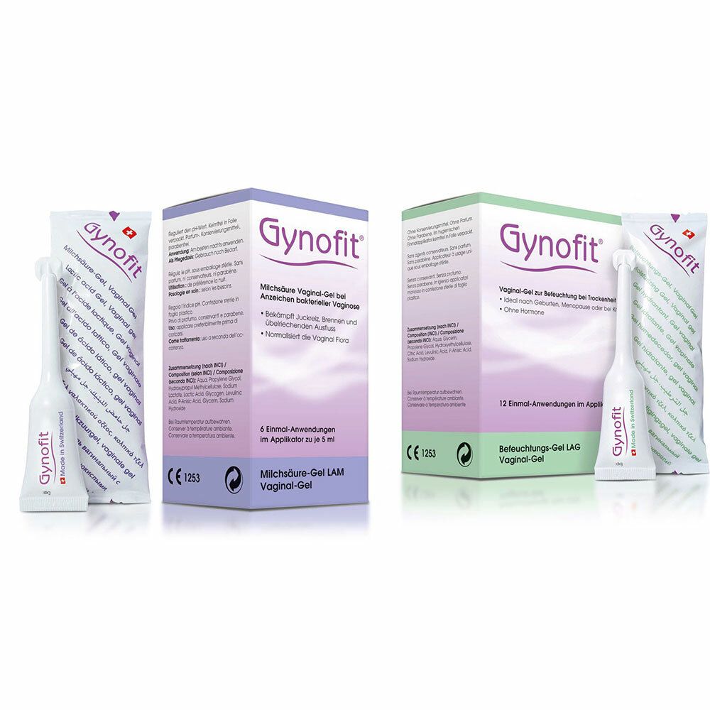 Gynofit® Gel d'acide lactique + Gel humidifiant