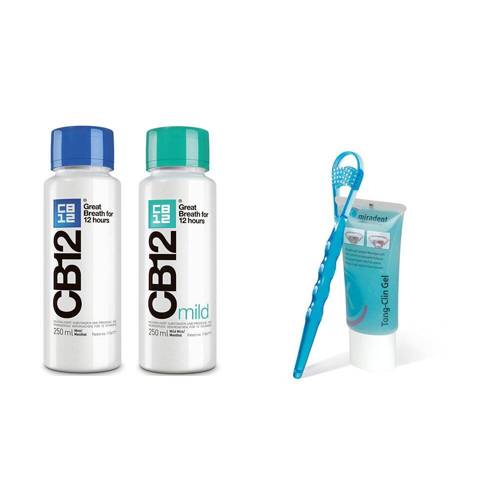 Cb12® Set de soins bucco-dentaires + miradent Ensemble Tong-Cin
