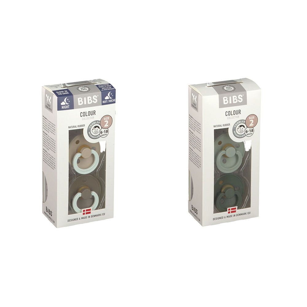 Couleur Bibs® Vert chasseur & Sauge 6-18 mois + Vanille phosphorescente