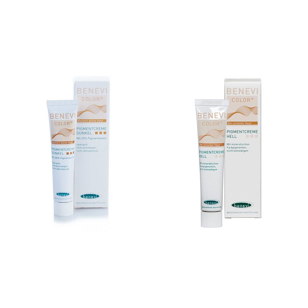 Benevi Color® Crème pigmentaire foncée + claire