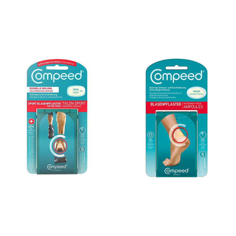 Compeed® Pansement pour ampoules medium + Extreme Medium