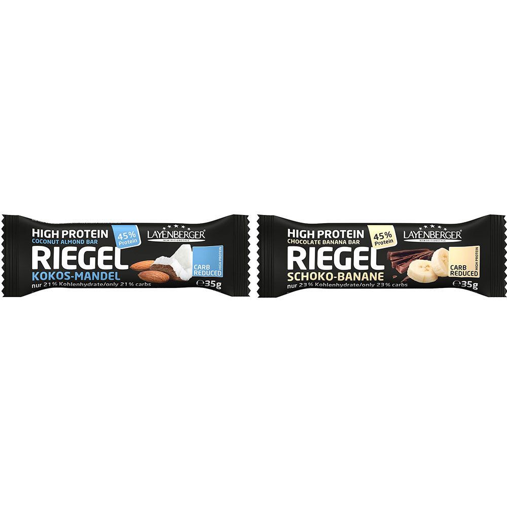 Layenberger® High Protein Riegel Schoko-Banane + Kokos-Mandel