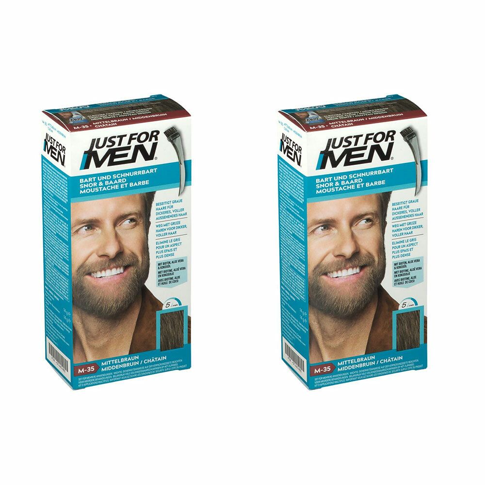 Just For Men® Coloration moustache & barbe Châtain M35