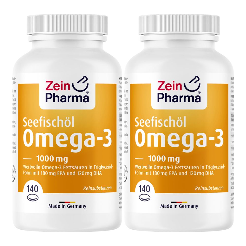 Omega 3 capsules Huile de poisson 1000 mg ZeinPharma