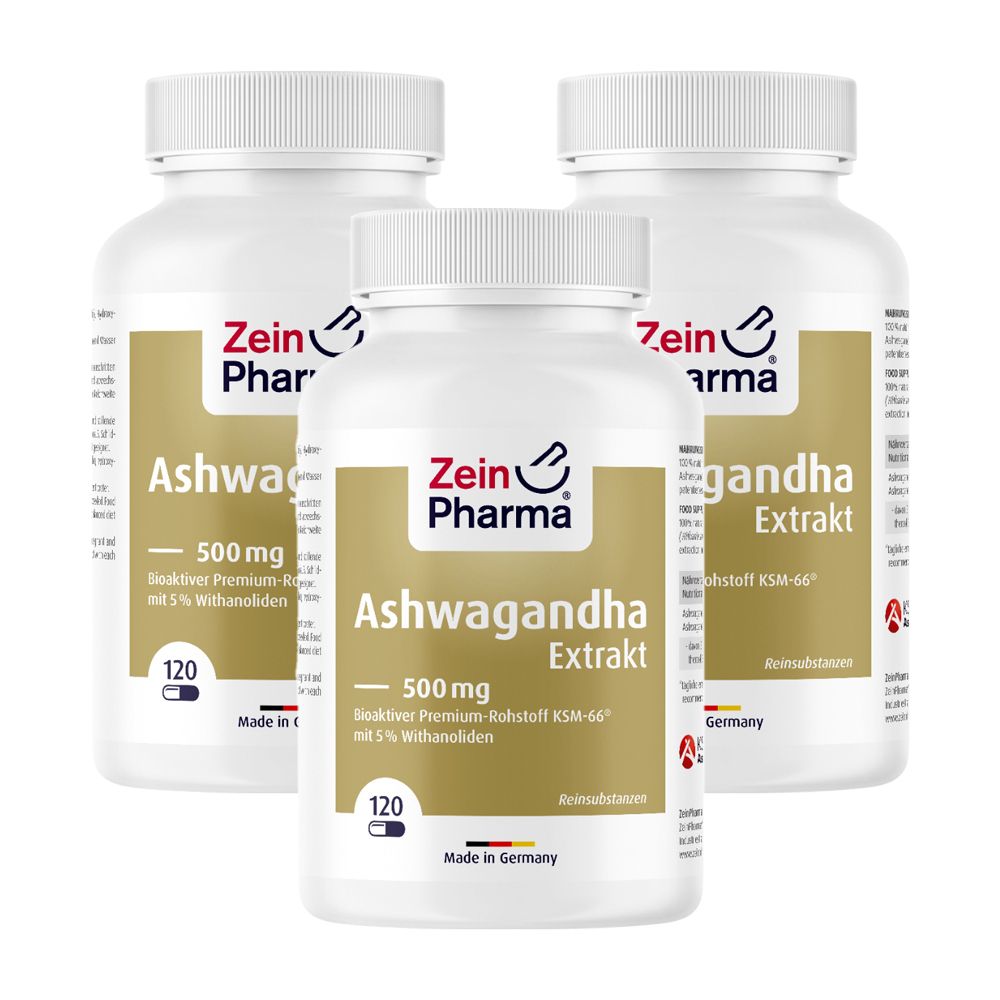 ZeinPharma®Ashwagandha Extrakt 500 mg