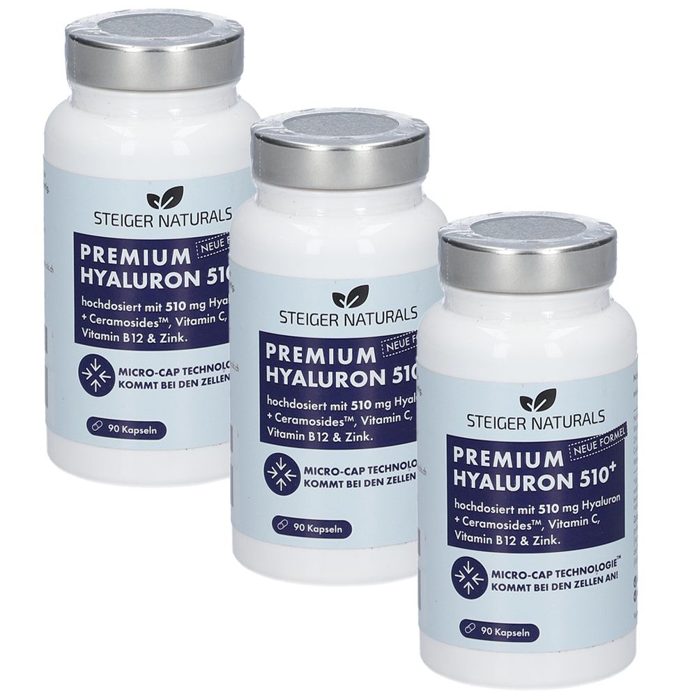 Capsules d'acide hyaluronique + complexe de vitamines
