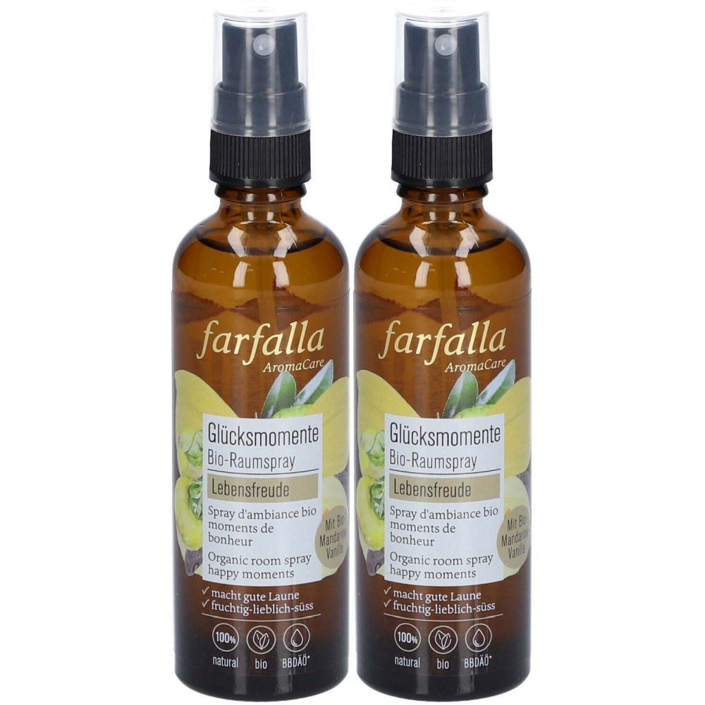 Farfalla Bio-Raumspray Lebensf Vanille-Mand 75 ml x2 2x75 Spray