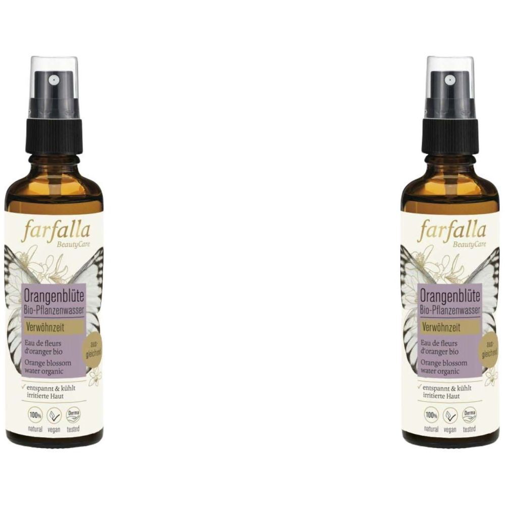 Farfalla Bio-Pflanzenwasser Orangenblüte Spr 75 ml x2 2x75 Spray