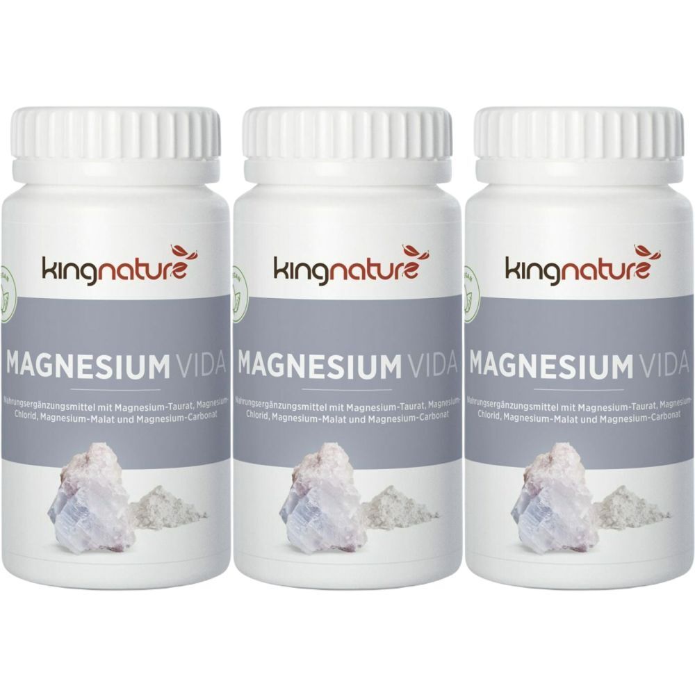 Kingnature Magnesium Vida Kaps 1020 mg Ds 60 Stk x3 3x60 St Kapseln