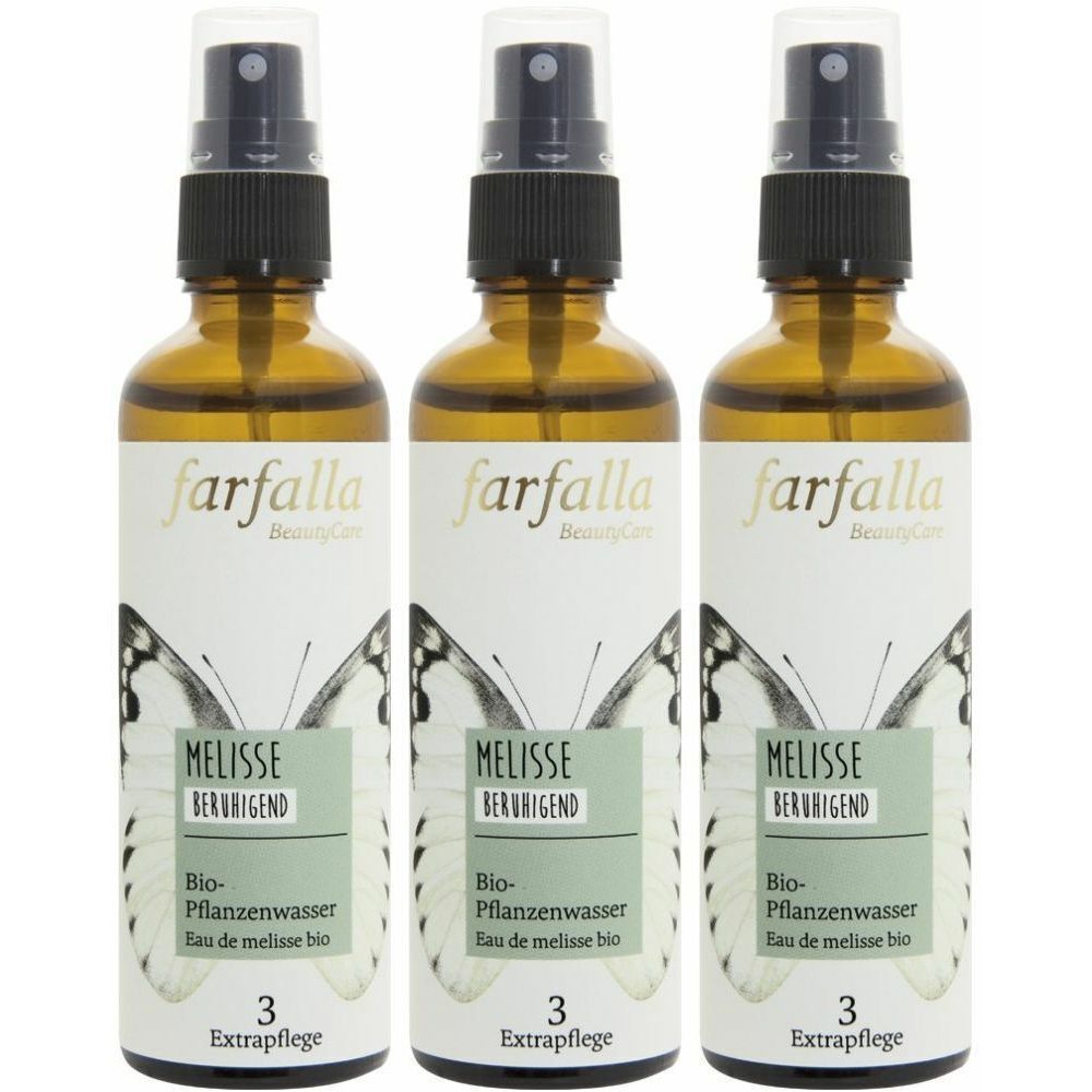 Farfalla Bio-Pflanzenwasser Melisse Spr 75 ml x3 3x75 Spray