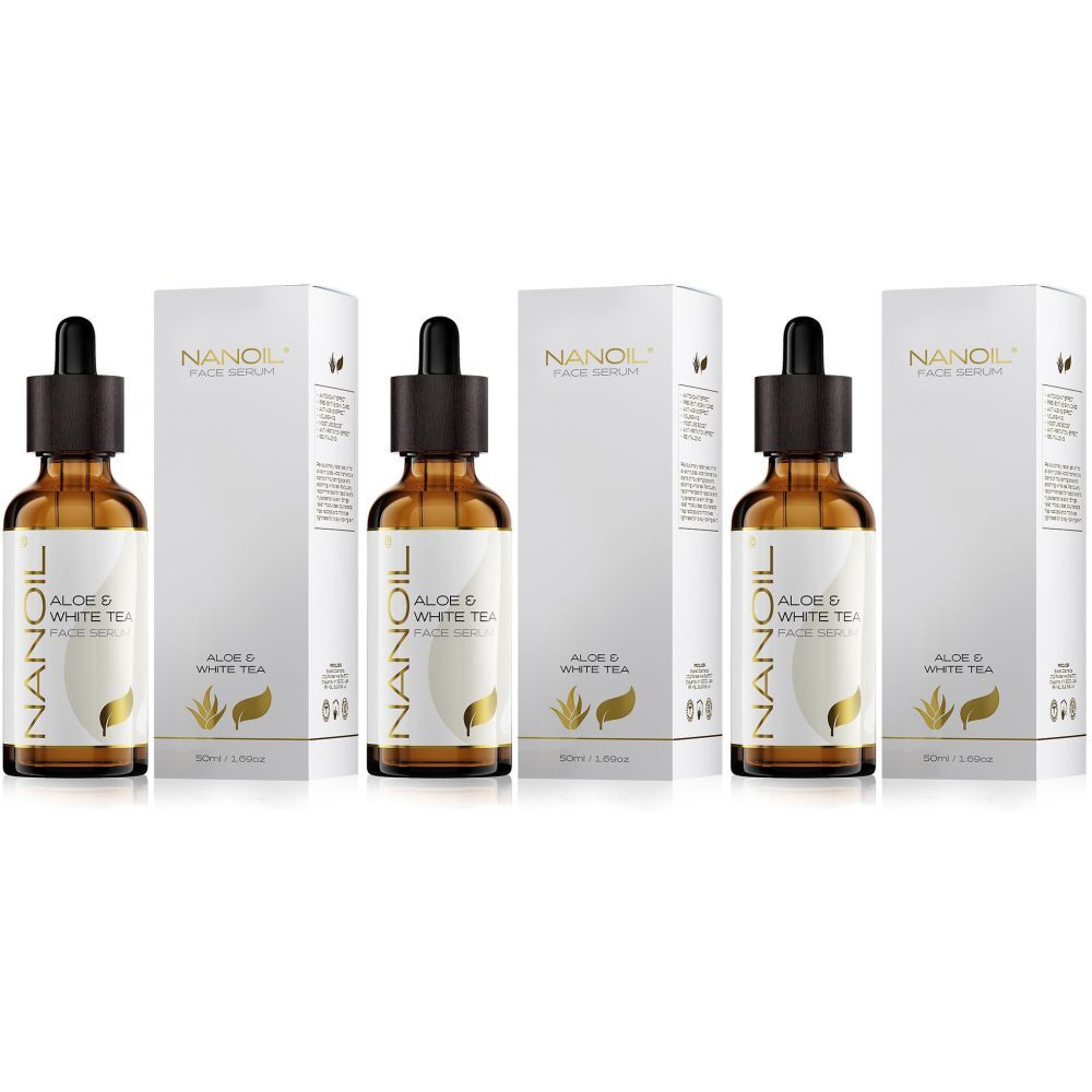 Drei Flaschen und Verpackungen. Flaschen aus braunem Glas mit schwarzer Pipette. Verpackungen weiß mit Logo und Produktnamen.