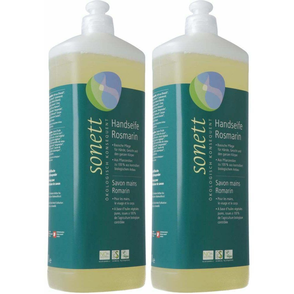 Sonett Savon liquide mains, visage & corps au romarin