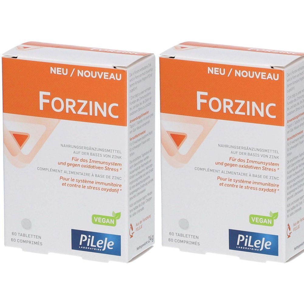 Forzinc, Comprimé, complément alimentaire à base de zinc, bt 60