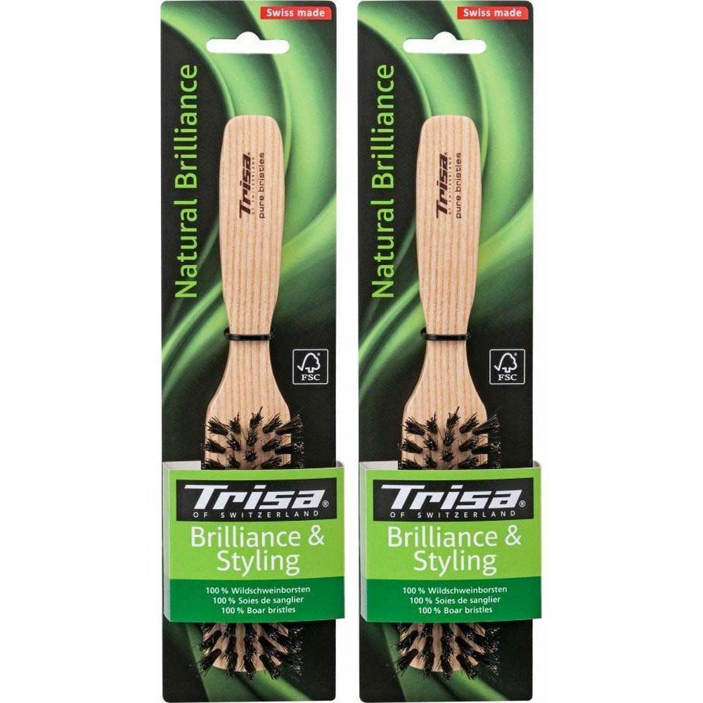 Trisa Natural Brillance Brosse à cheveux médium