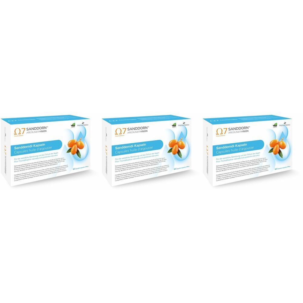 Oculea Sanddorn Argousier Vision Kaps 180 Stk x3 3x180 St Kapseln