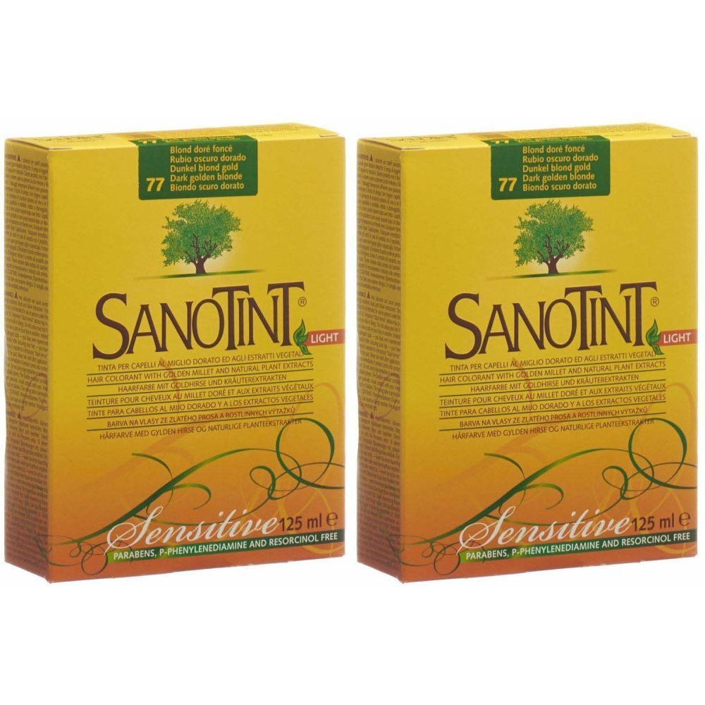 Sanotint Sensitive Teinture de cheveux 77 couleur blond doré foncé