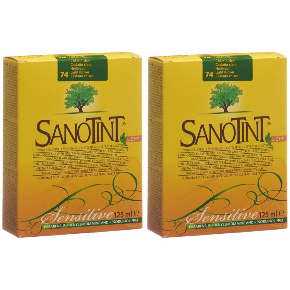 Sanotint Sensitive Teinture de cheveux 74 couleur châtain clair
