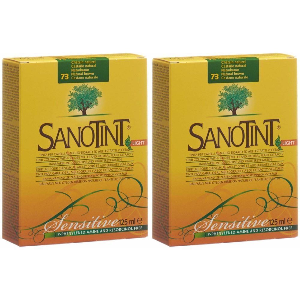 Sanotint Sensitive Teinture de cheveux 73 couleur châtain naturel