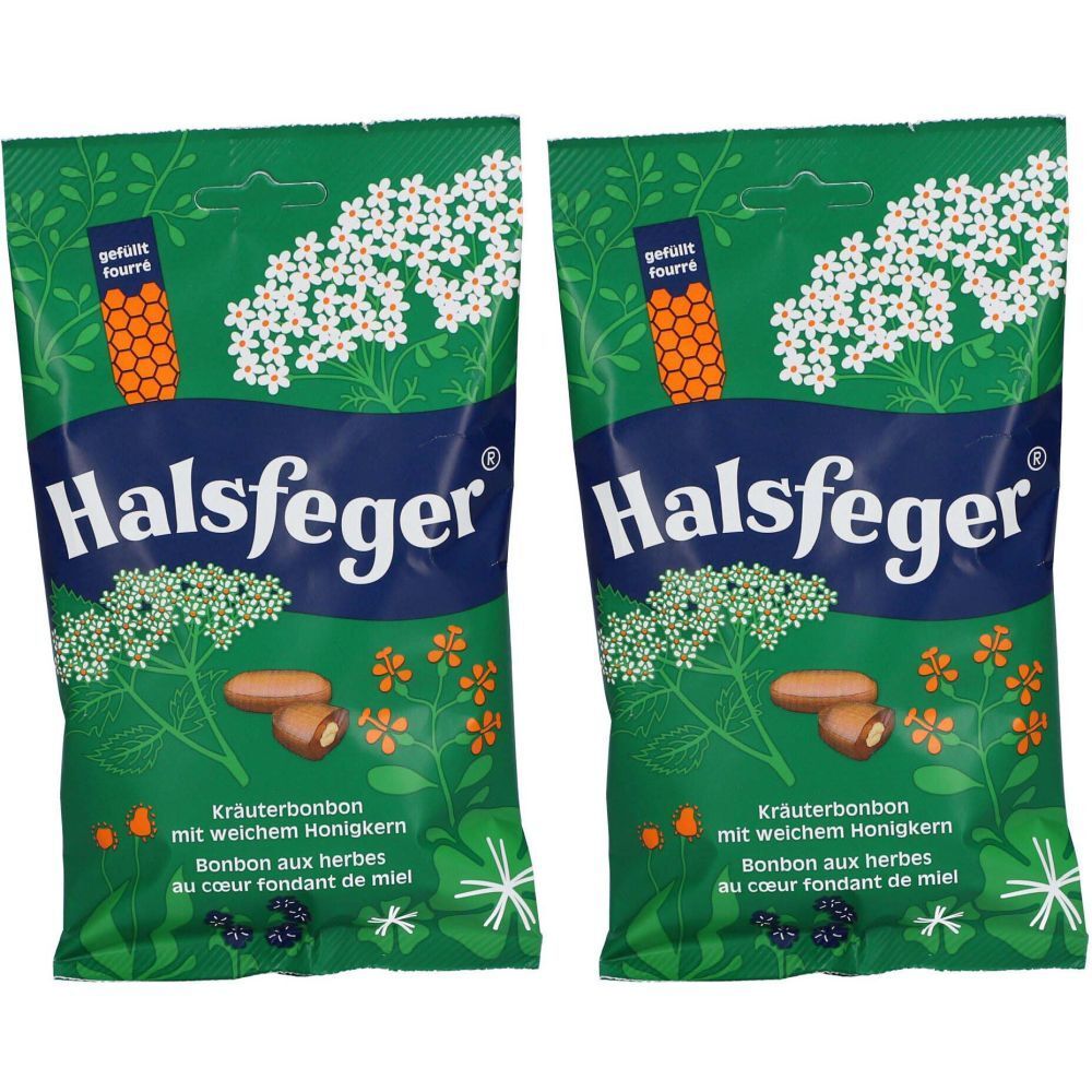 Halsfeger® Bonbon aux herbes avec cœur de miel doux