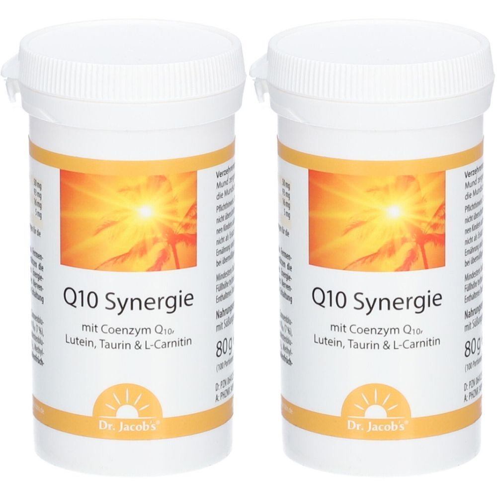 Dr. Jacob's Coenzym Q10 Synergie Lutein Taurin L-Carnitin Lecithin Vitamin B2