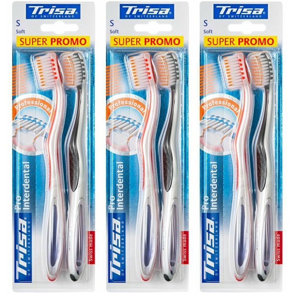 Trisa 2 Brosses à dents souples Pro interdental
