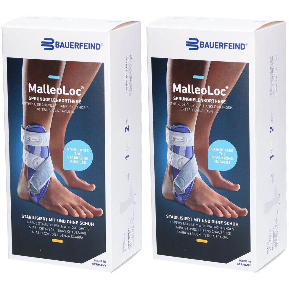 Bauerfeind MalleoLoc® Haarbandage Orthese Größe 1 rechts