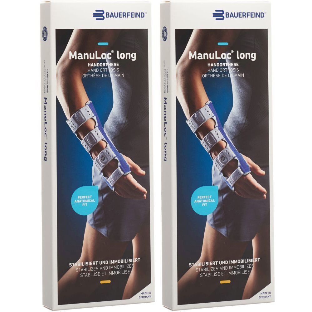 Bauerfeind Manuloc® Long Orthese Handgelenk-Hand beidhändig Größe 2