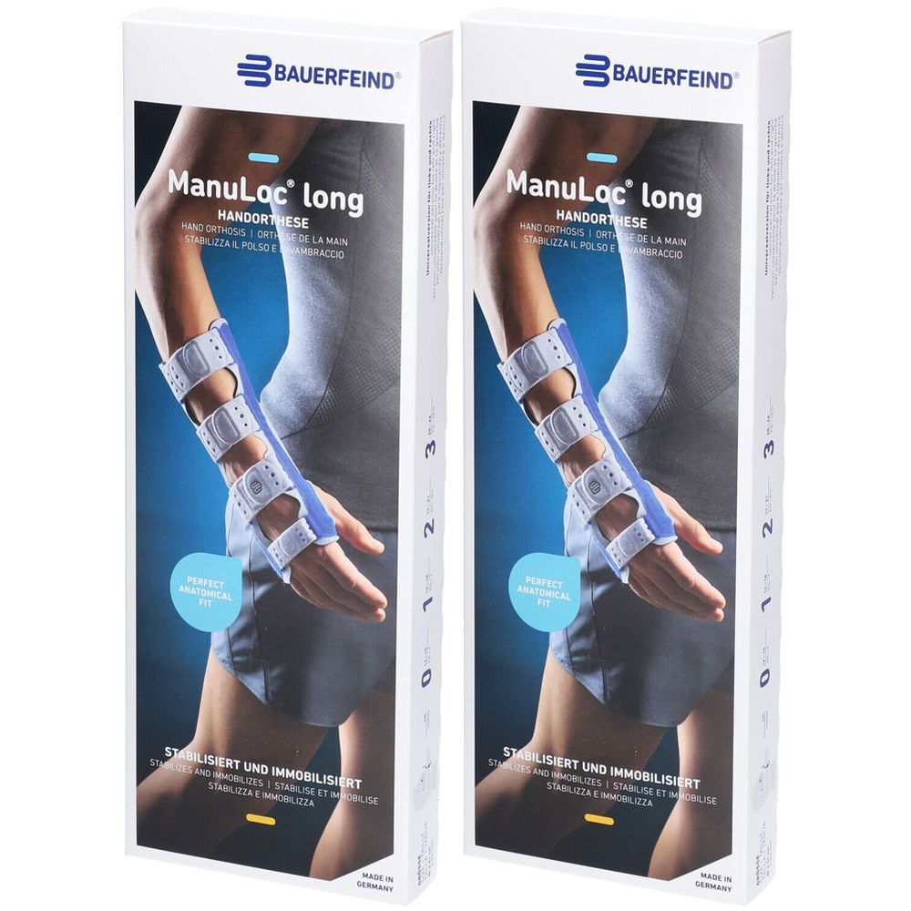 Bauerfeind Manuloc® Long Orthese Handgelenk-Hand beidhändig Größe 3