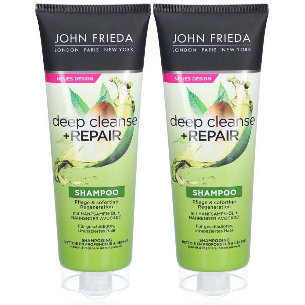 John Frieda Shampooing nettoyant et réparateur en profondeur